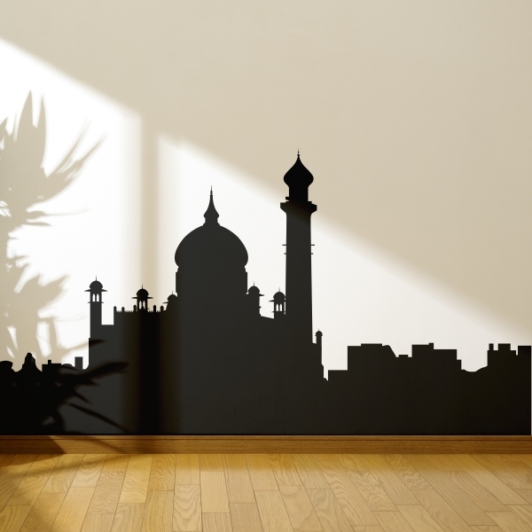 4213.jpg Vinilo decorativo skyline Taj Mahal