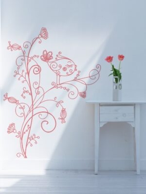 Vinilo decorativo pájaro en rama