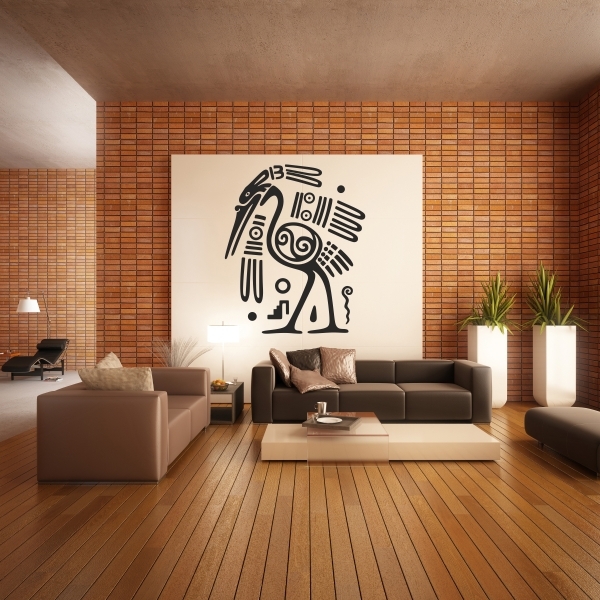 Vinilo decorativo pájaro Maya