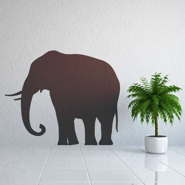 Vinilo decorativo silueta elefante