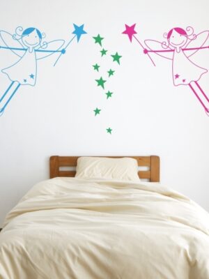 Vinilo infantil hadas de colores