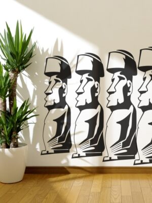 Vinilo decorativo figuras Rapa Nui