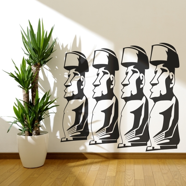 Vinilo decorativo figuras Rapa Nui