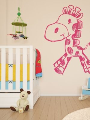 Vinilo infantil girafa