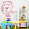 Vinilo infantil león