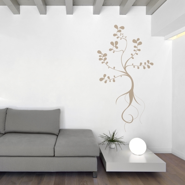 Vinilo decorativo raíz con hojas