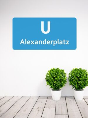 Vinilo decorativo entrada metro Berlín