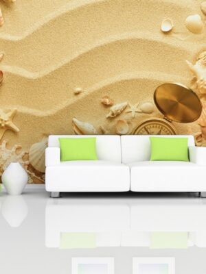 Fotomural conchas y arena