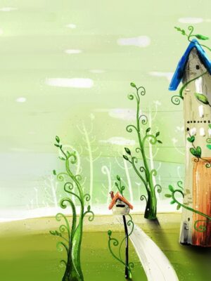 4357.jpg Fotomural infantil casita del arbol