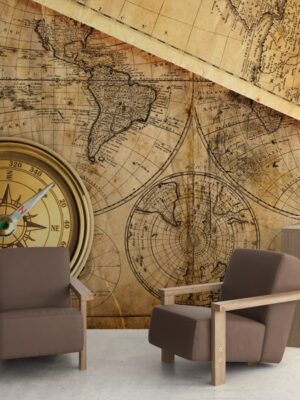 Fotomural mapa antiguo