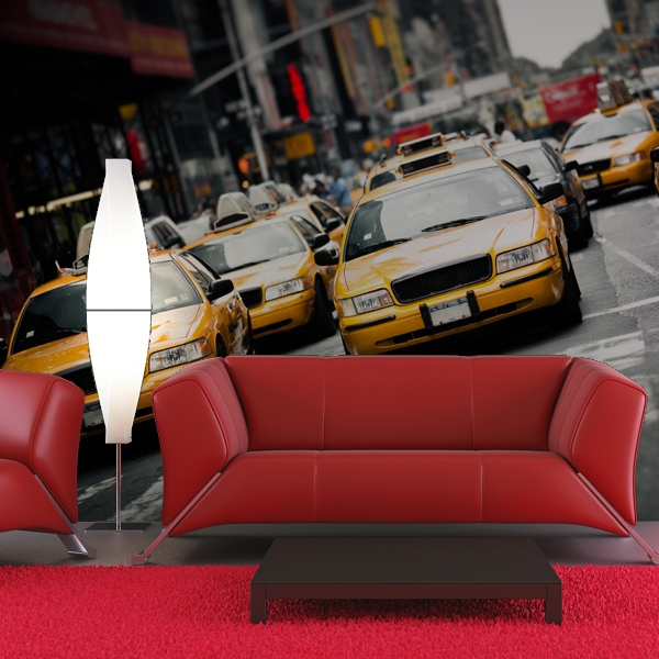 4407.jpg Fotomural taxis nueva york
