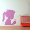 Vinilo infantil niña con diente de león