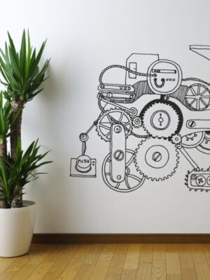 4427.jpg Vinilo decorativo maquinaria