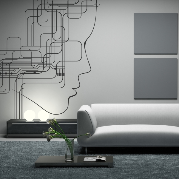 4437.jpg Vinilo decorativo techno face