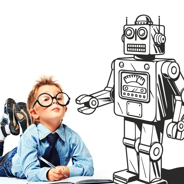 4445.jpg Vinilo infantil robot vintage