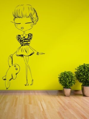 Vinilo decorativo niña repipi