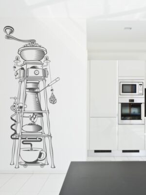 Vinilo decorativo máquina de café vintage