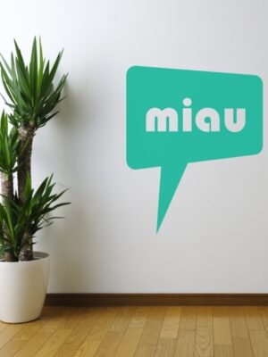 Vinilo decorativo miau