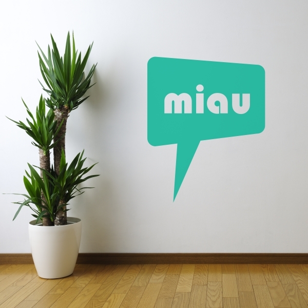 Vinilo decorativo miau