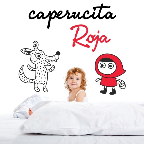 4479.jpg Vinilo infantil caperucita roja