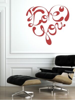 4487.jpg Vinilo decorativo i love you