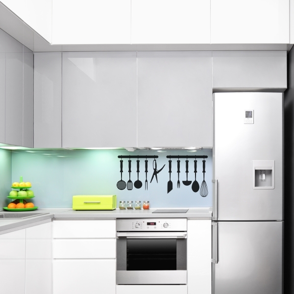 4499.jpg Vinilo decorativo utensilios de cocina