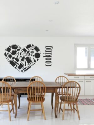 Vinilo decorativo i love cooking