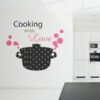 Vinilo decorativo cooking with love