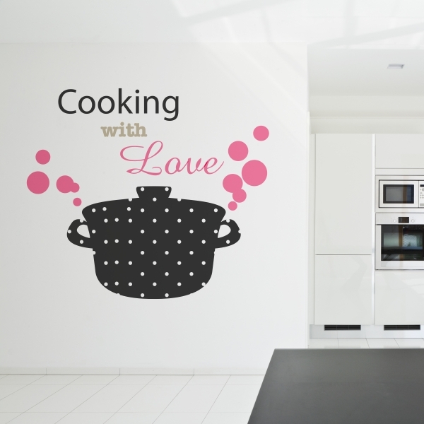 Vinilo decorativo cooking with love