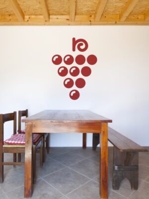 Vinilo decorativo racimo de uvas