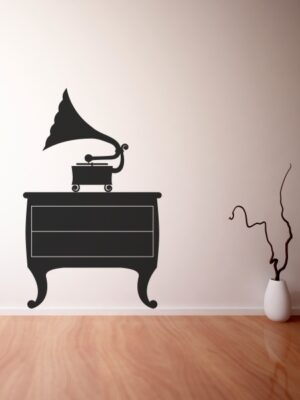 Vinilo decorativo gramofono vintage