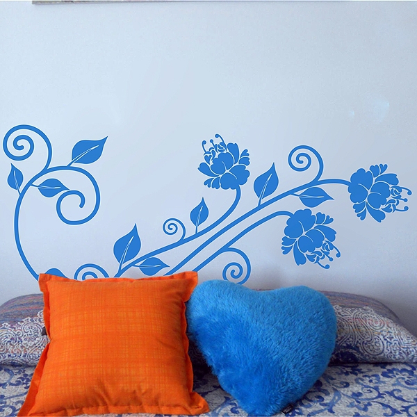 4567.jpg Vinilo decorativo cabecero Flowers