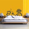 Vinilo decorativo cabecero Flowering