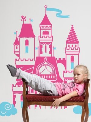 Vinilo infantil castillo princesa