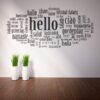 Vinilo decorativo Hello