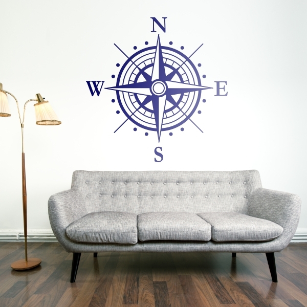 Vinilo decorativo rosa de los vientos