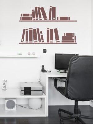 4631.jpg Vinilo decorativo estantería de libros