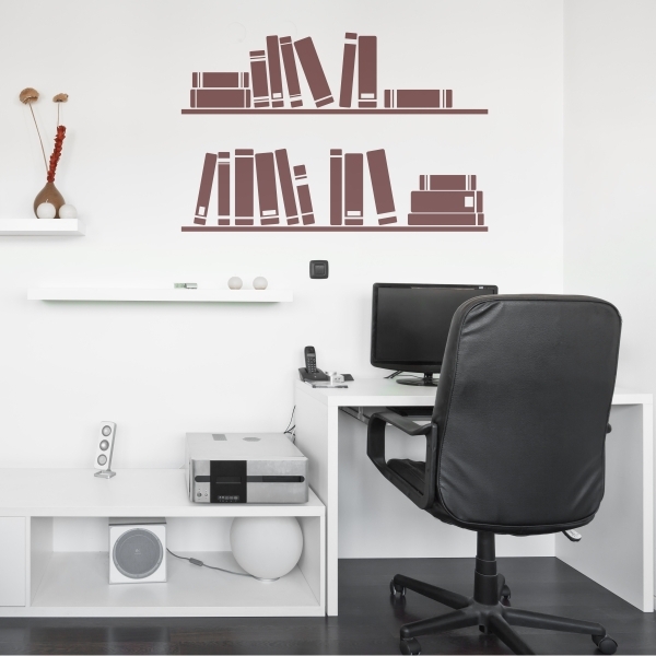 4631.jpg Vinilo decorativo estantería de libros