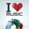Vinilo decorativo I love music II