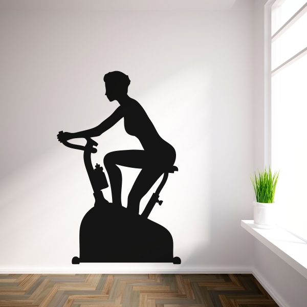 4679.jpg Vinilo decorativo bici estática