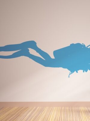 Vinilo decorativo buceador