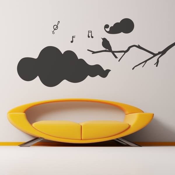 4749.jpg Vinilo decorativo árbol y nubes