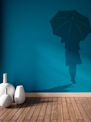 Vinilo decorativo paraguas II