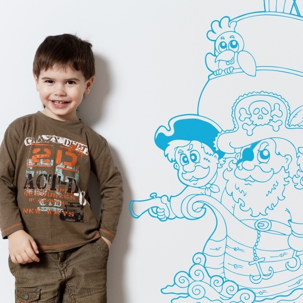 Vinilo infantil piratas