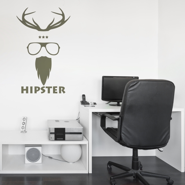 Vinilo decorativo hipster