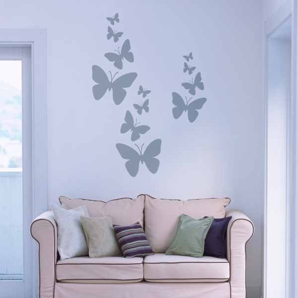 Vinilo decorativo mariposas volando