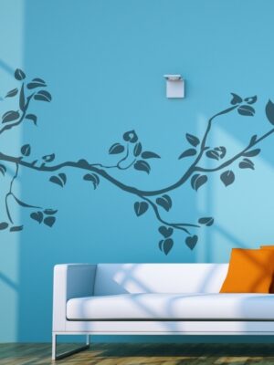 Vinilo decorativo rama con hojas II