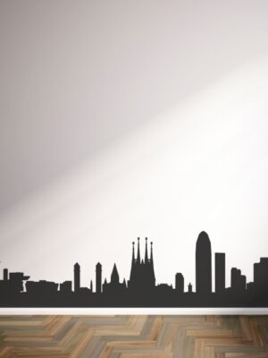 4827.jpg Vinilo decorativo skyline Barcelona