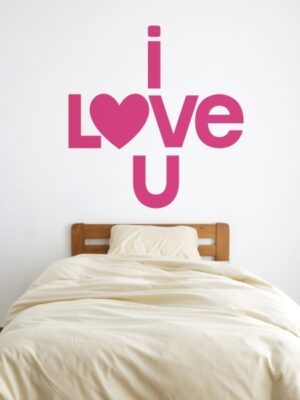 Vinilo decorativo i love you III