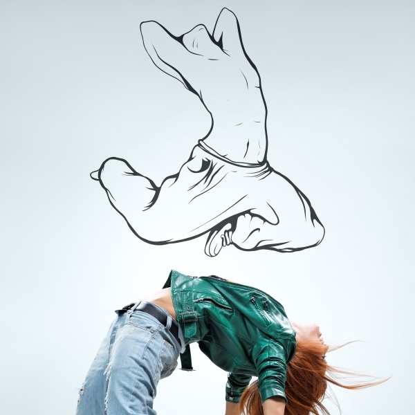 Vinilo decortivo bailarín urbano